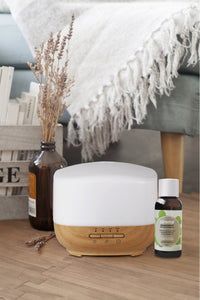 Yazi Humidifier (With Free 1 Essential Oil 100Ml) Minty - Eucalyptus Air Purifier + Bundle