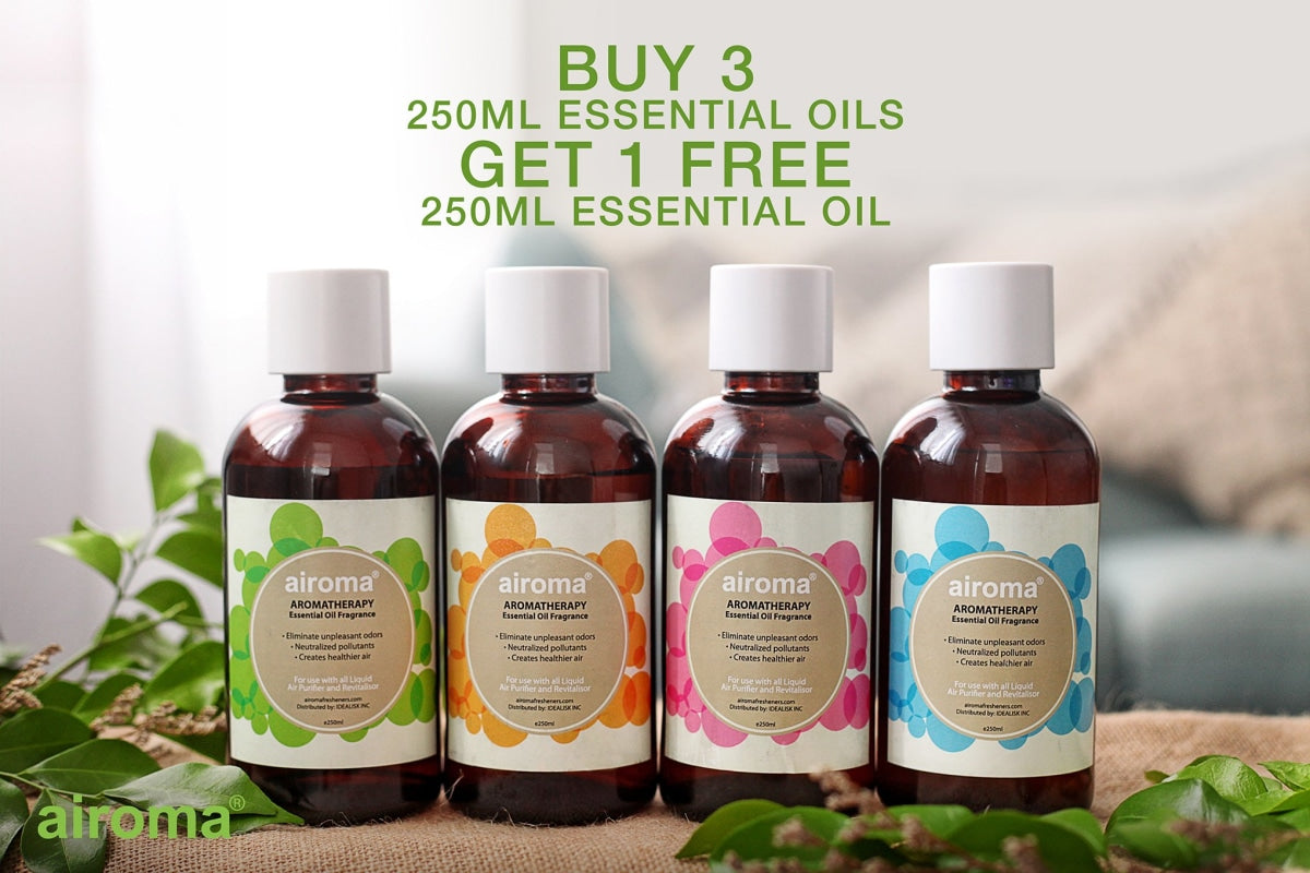 Airoma Essential Oils 250mL (FREE Airoma Essential Oil, SAVE