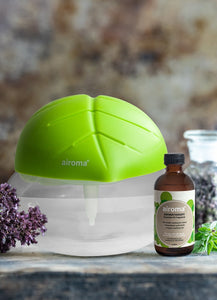 Airoma Air Purifier Big Machine + Essential Oil In 100Ml Bundle Lime Green / Minty - Eucalyptus