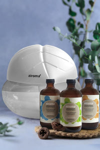 Buy 3 Airoma Essential Oils In 250Ml Get 1 Free Big Air Freshener Machine White Purifier + Oil